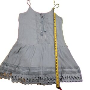 BeBop Blue Boho Mini Dress - Junior's Size XL (Fits like Women's M)